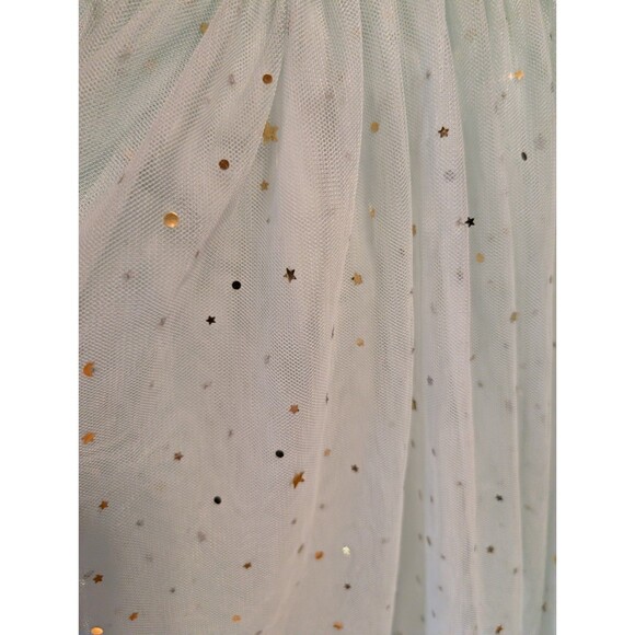Elestory Tulle Midi Skirt Women's Large Blue Gold Stars Angelic Fairycore Whimsy - Picture 3 of 10